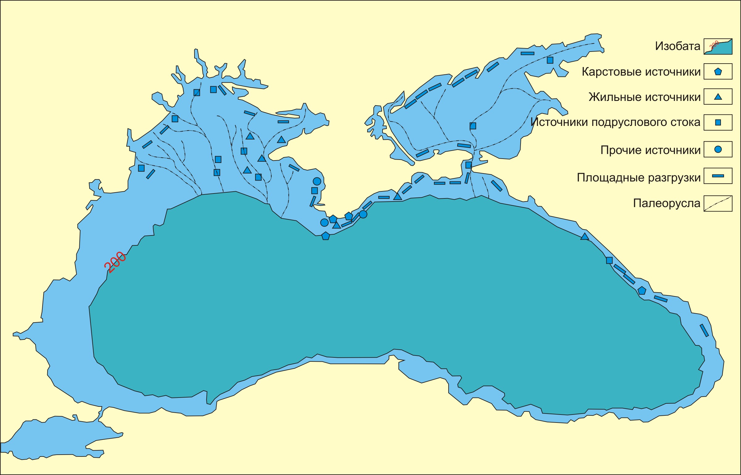 Карта глубин черного моря