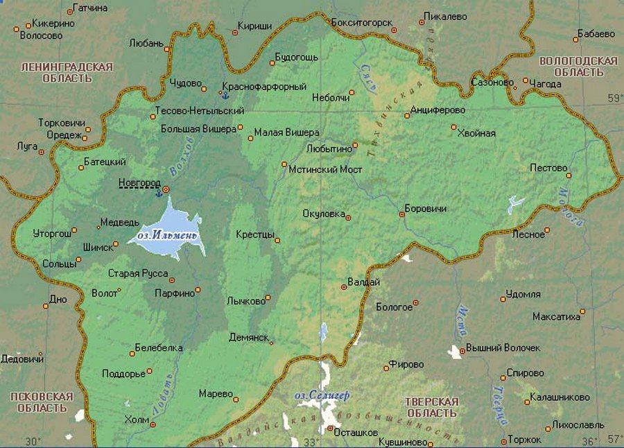 Карта озера ильмень подробная новгородской области