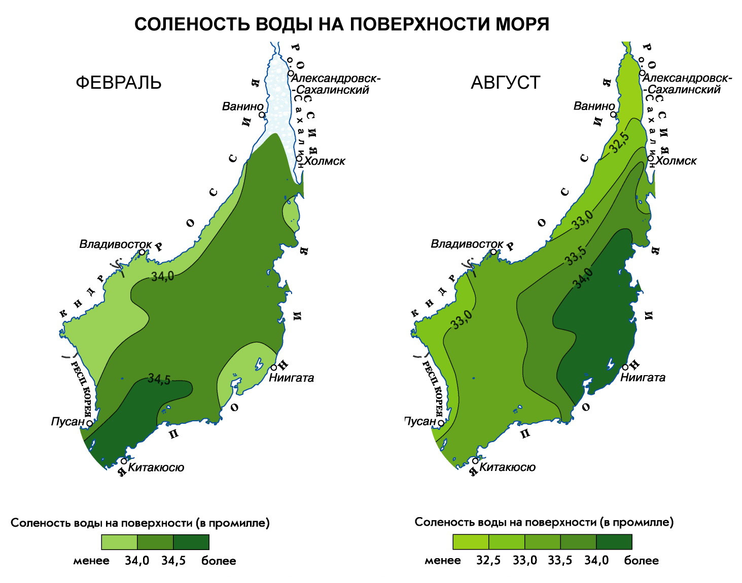 Карта волны япония