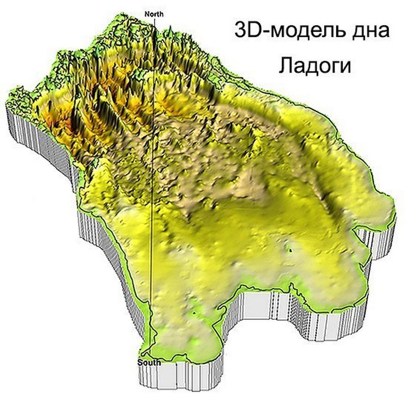 Карта глубин ладоги